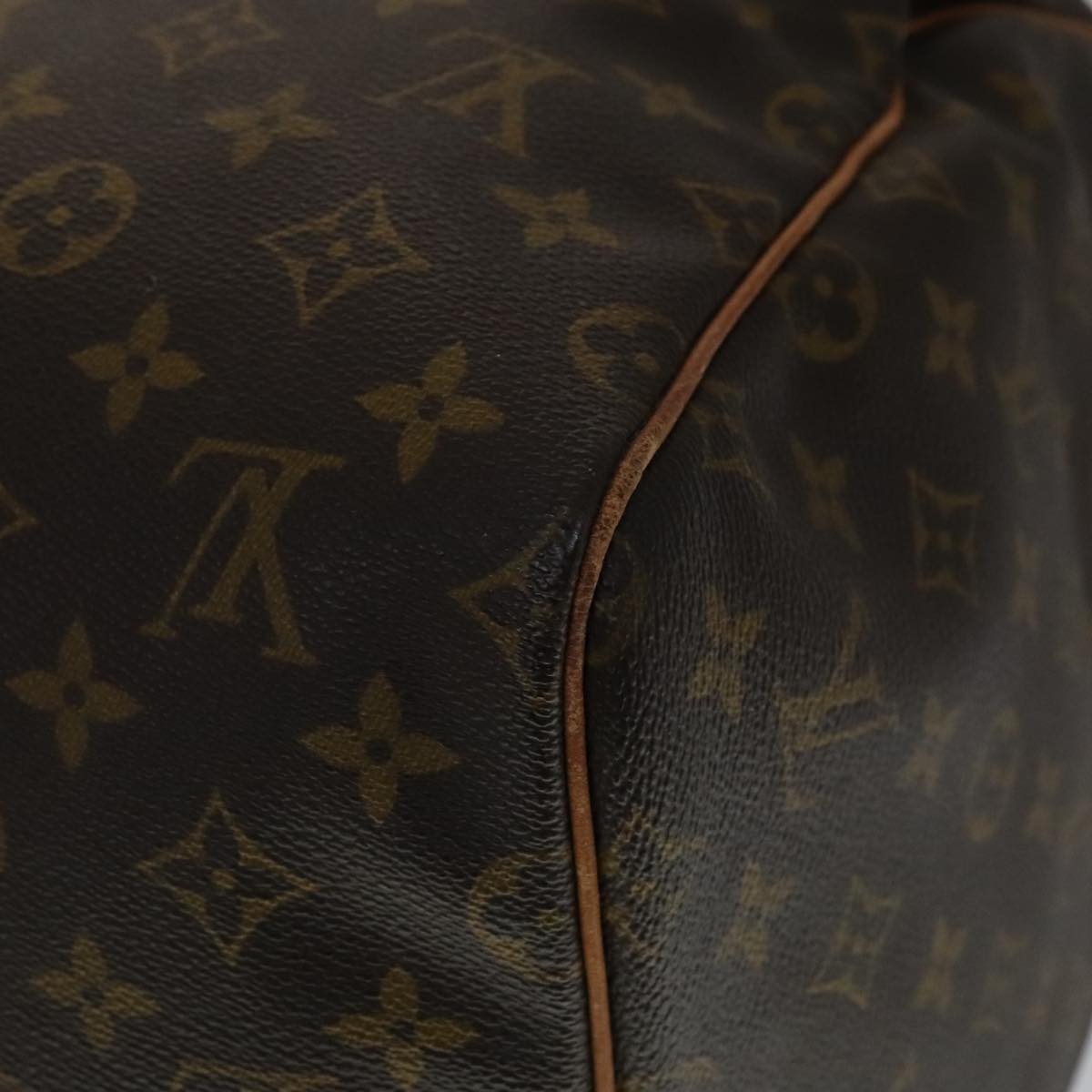 Louis Vuitton Keepall 55 Brown Leather Travel Bag (Pre-Owned)