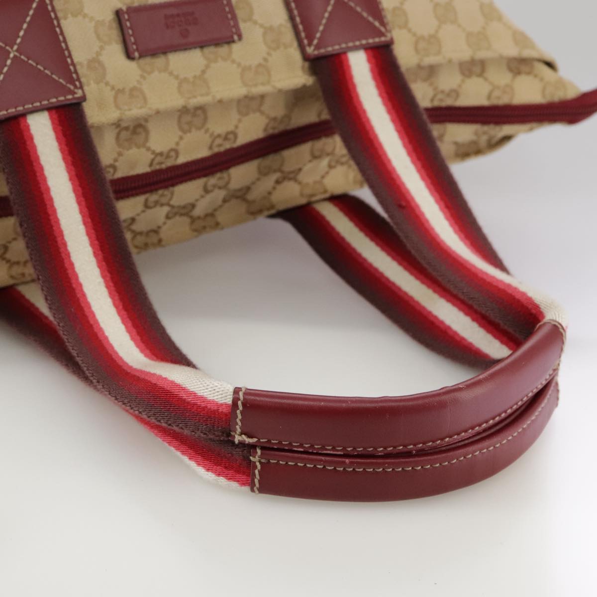 Gucci Gg Canvas Beige Canvas Tote Bag (Pre-Owned)