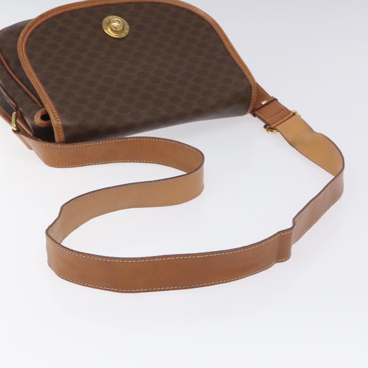 Céline Macadam Brown Canvas Shoulder Bag (Pre-Owned)