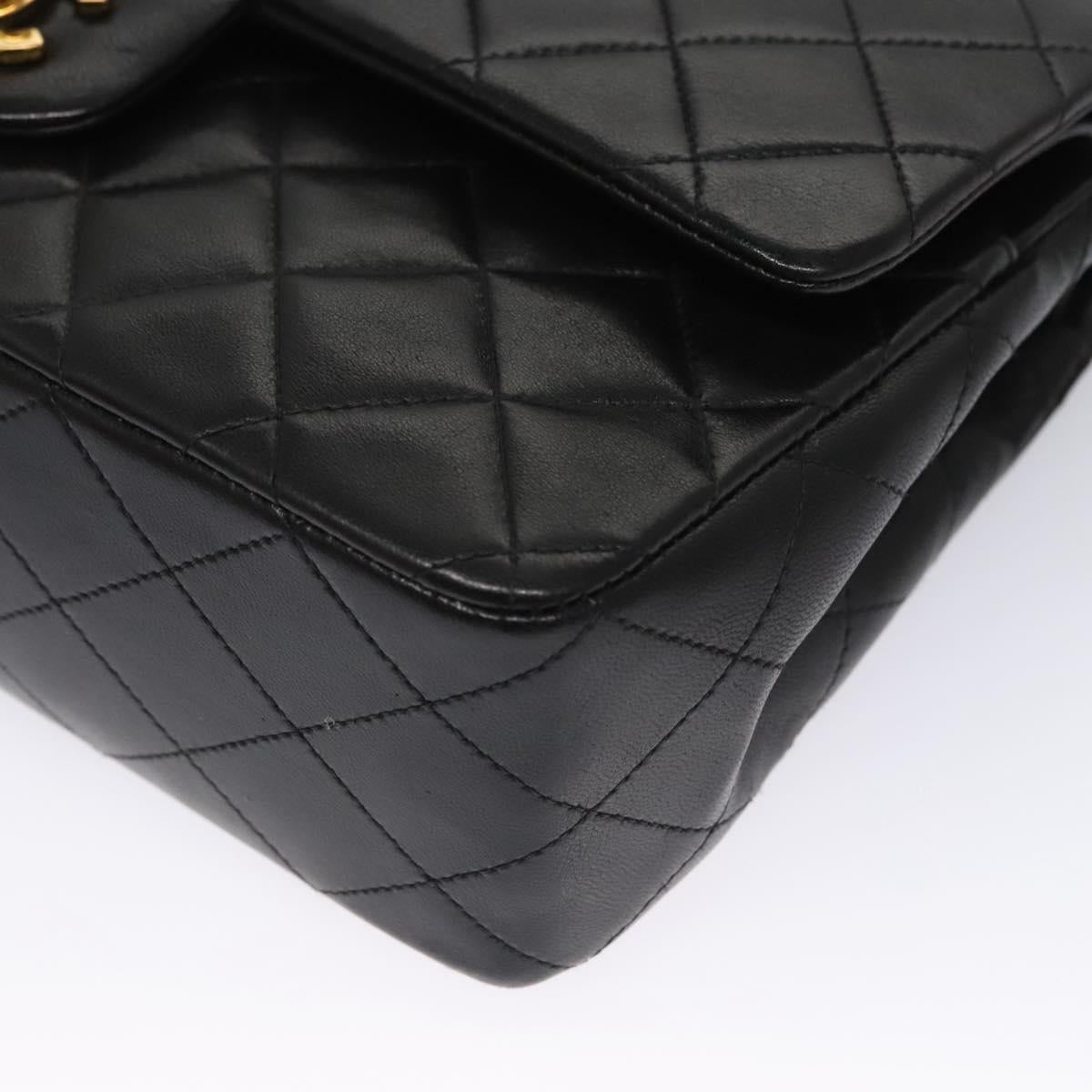 Chanel Timeless Black Leather Shoulder Bag (Pre-Owned)