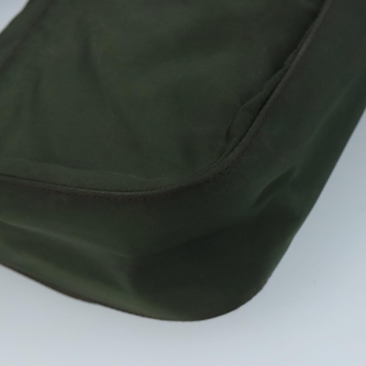 Prada Re-Nylon Khaki Synthetic Shoulder Bag (Pre-Owned)
