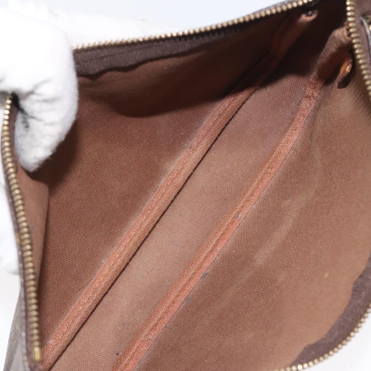 Louis Vuitton Pochette Accessoire Brown Canvas Clutch Bag (Pre-Owned)