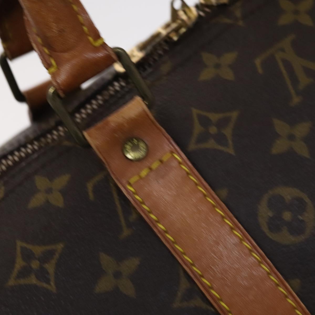 Louis Vuitton Keepall 55 Brown Canvas Travel Bag (Pre-Owned)
