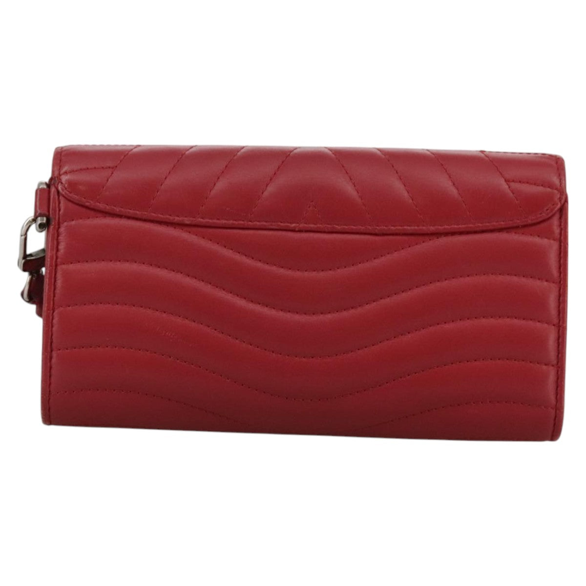 Louis Vuitton New Wave Red Leather Wallet (Pre-Owned)