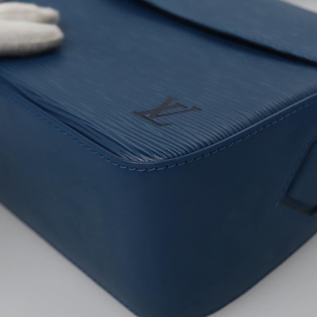 Louis Vuitton Grenelle Blue Leather Shoulder Bag (Pre-Owned)