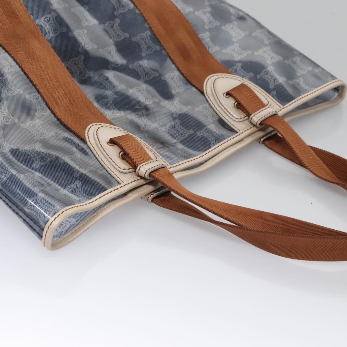 Céline Macadam Blue Canvas Shoulder Bag (Pre-Owned)
