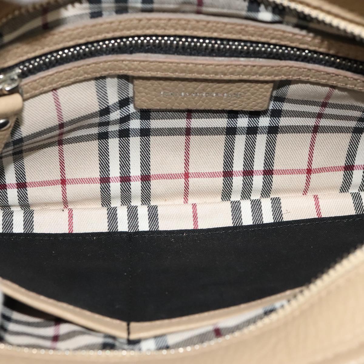 Burberry - Beige Leather Shoulder Bag (Pre-Owned)