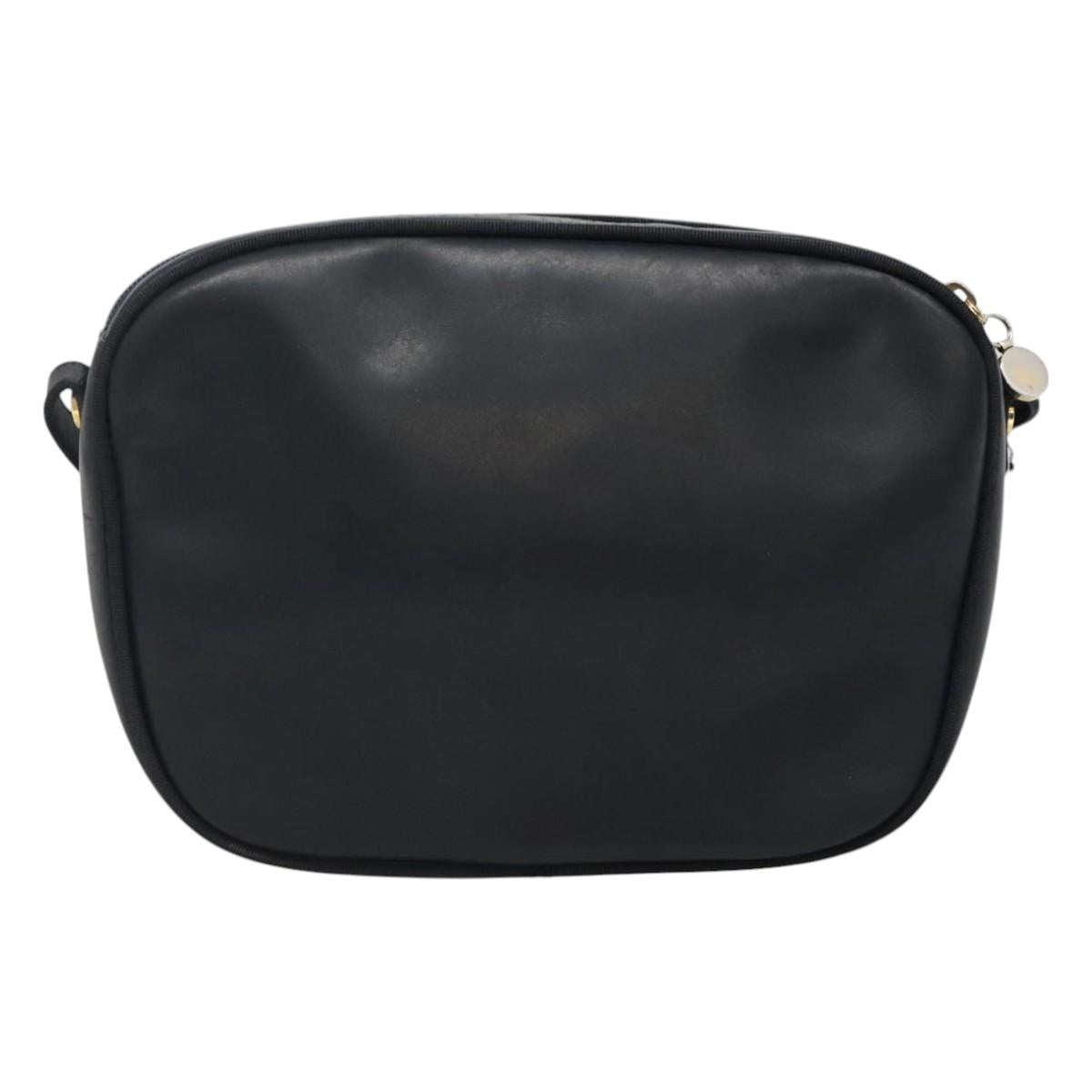 Salvatore Ferragamo Vara Black Leather Shoulder Bag (Pre-Owned)