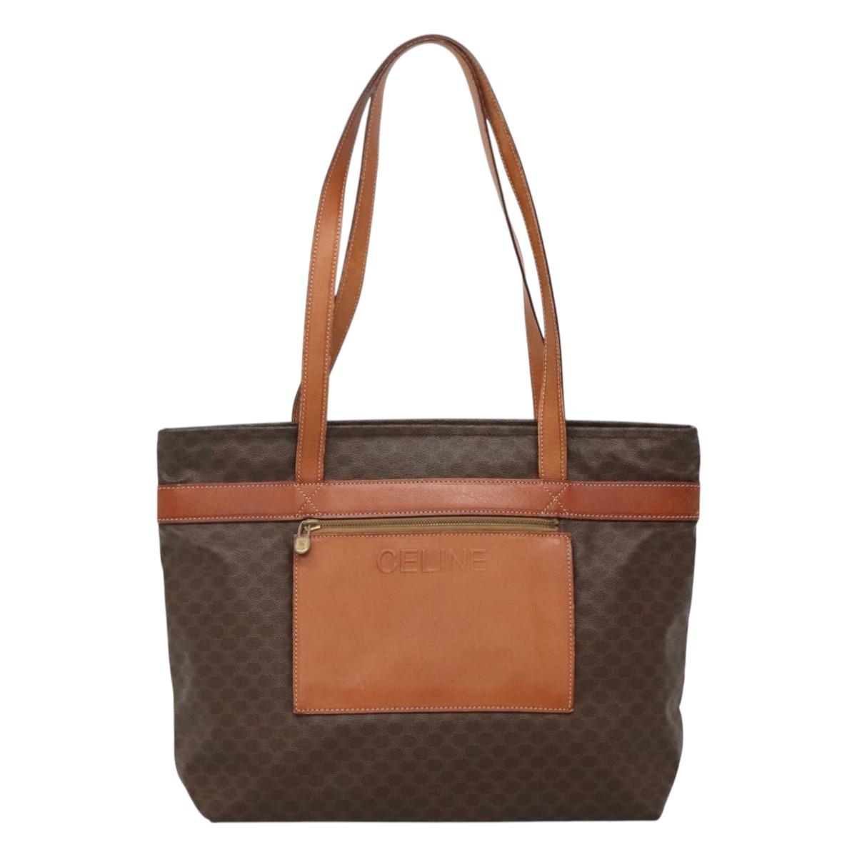 Céline Macadam Brown Canvas Tote Bag (Pre-Owned)