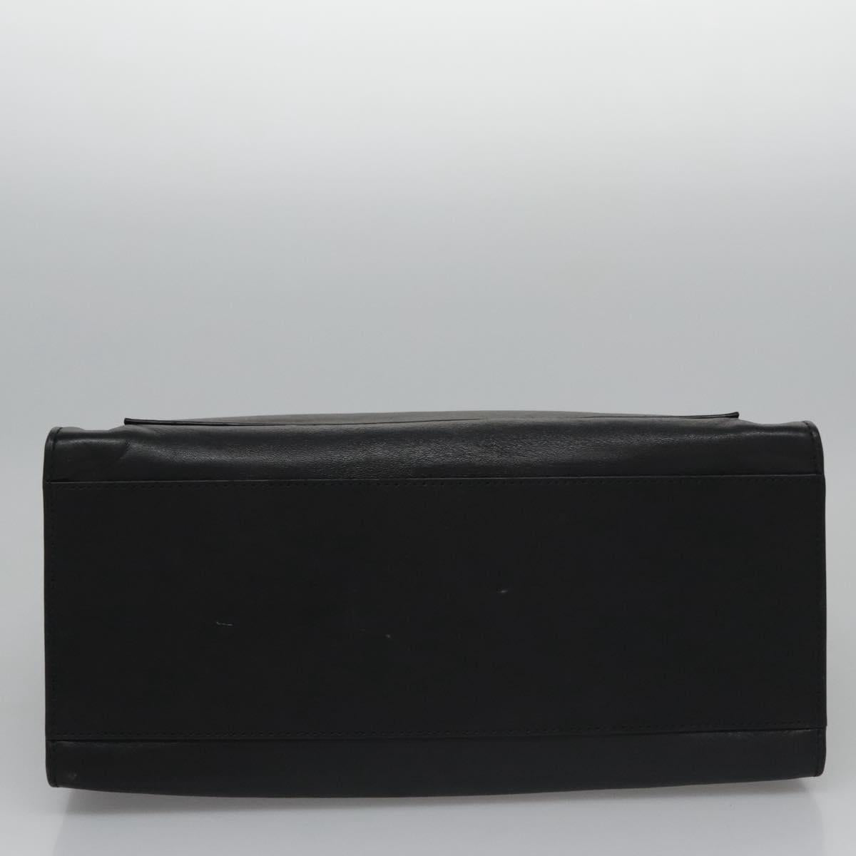 Ralph Lauren Polo Black Leather Tote Bag (Pre-Owned)