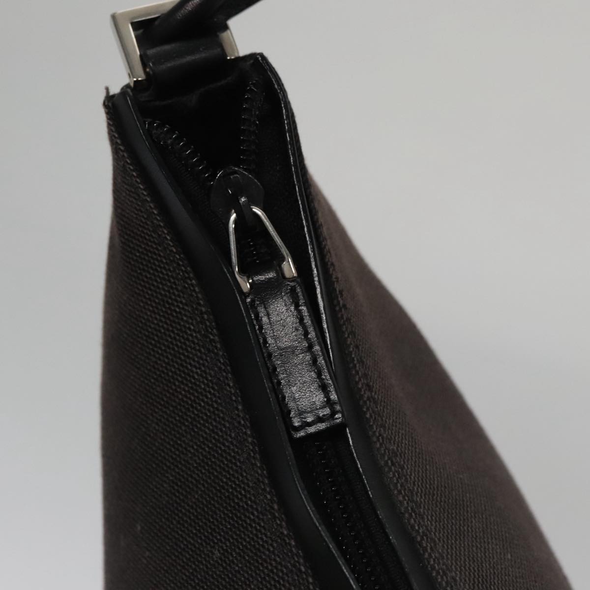 Gucci Hobo Black Canvas Shoulder Bag (Pre-Owned)