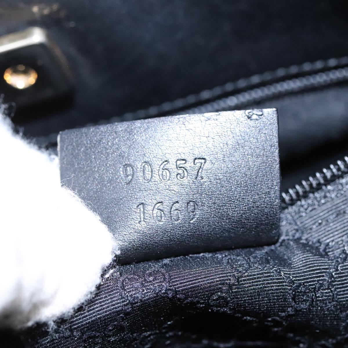 Gucci Navy Canvas Shoulder Bag (Pre-Owned)