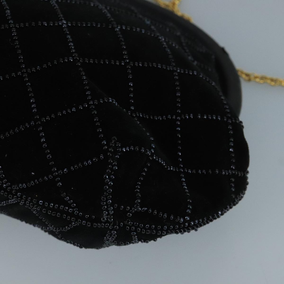 Bally Black Velvet Shoulder Bag (Pre-Owned)