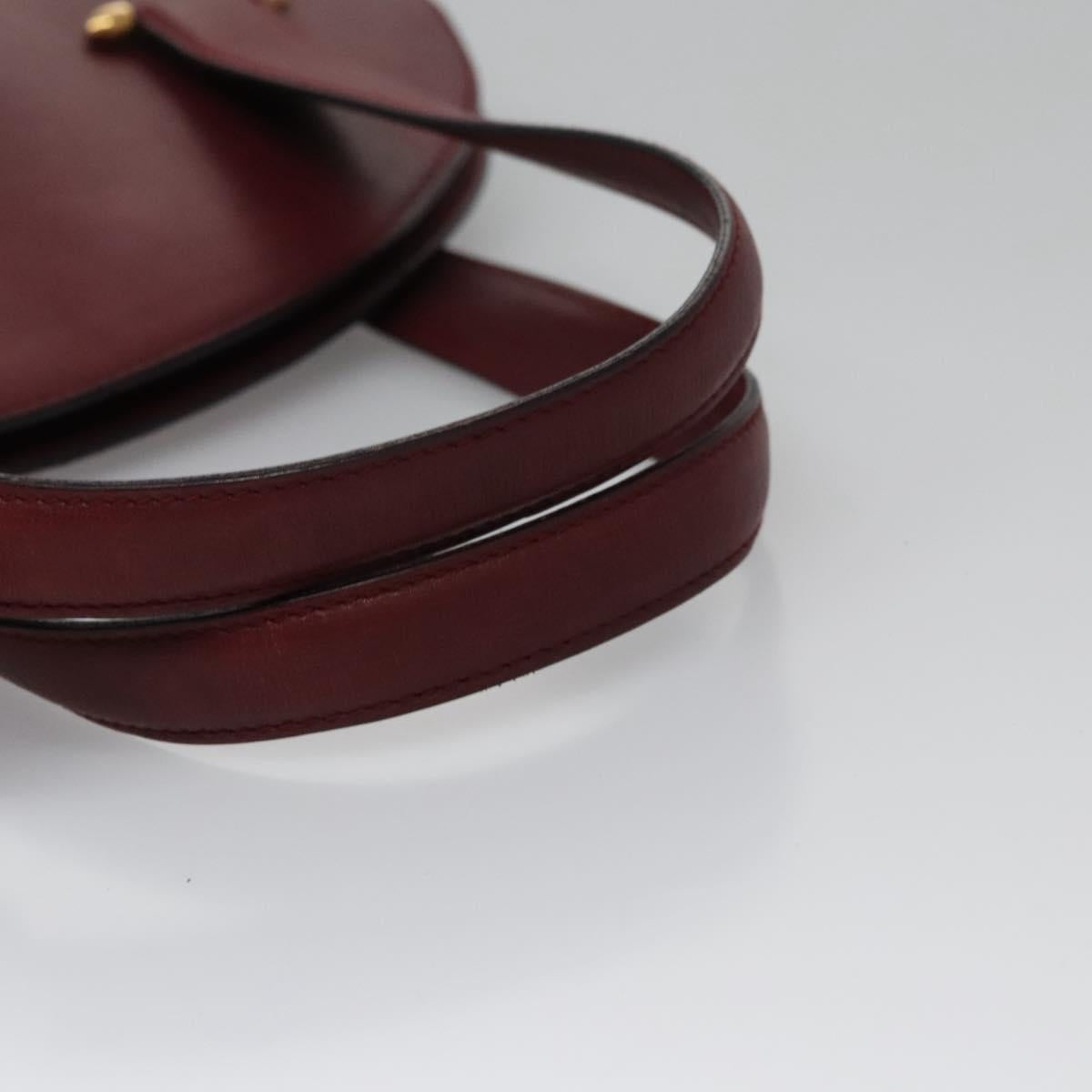 Cartier Must Line Burgundy Leather Handbag (Pre-Owned)