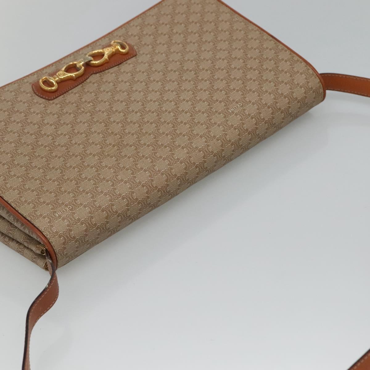 Céline Beige Canvas Shoulder Bag (Pre-Owned)