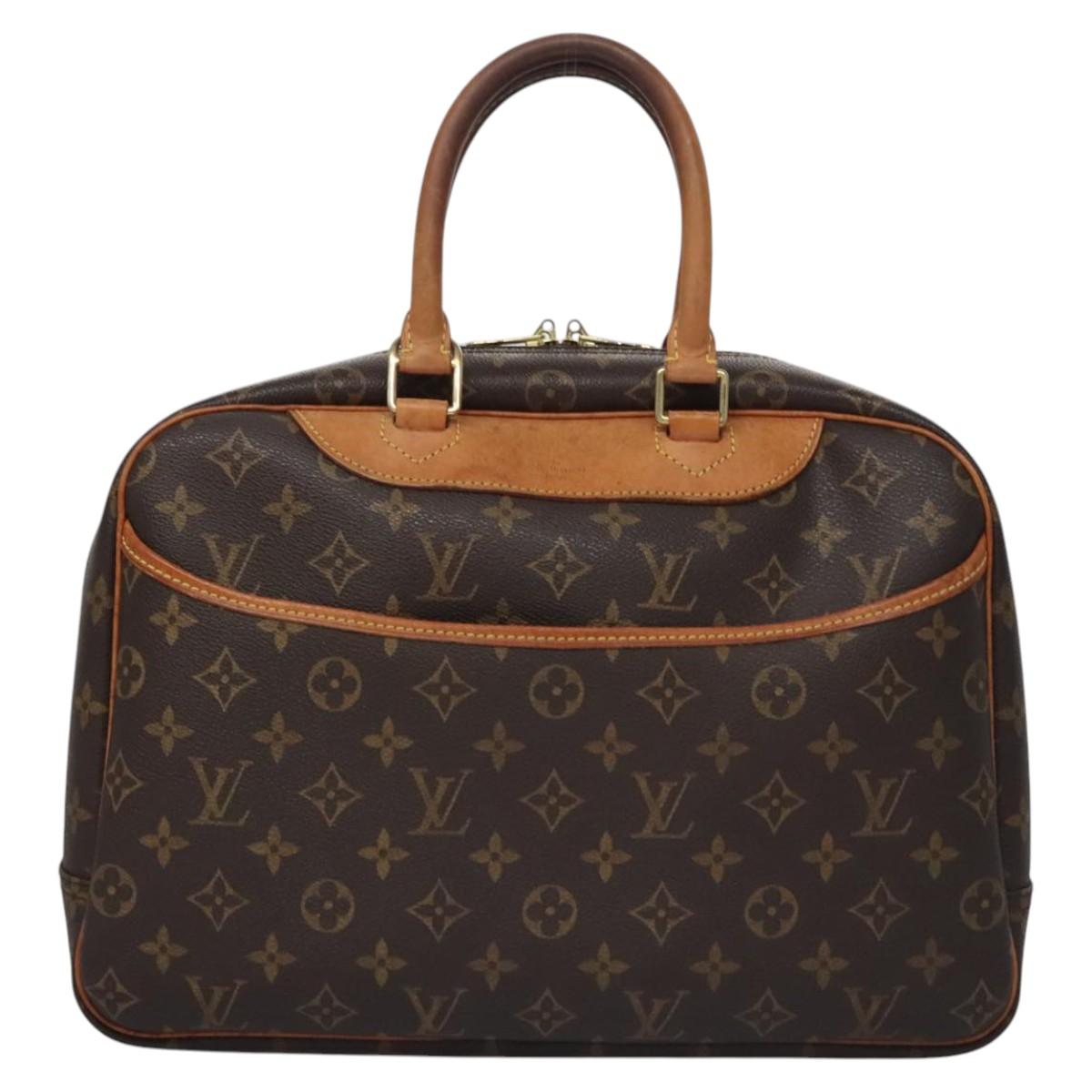 Louis Vuitton Deauville Brown Canvas Handbag (Pre-Owned)