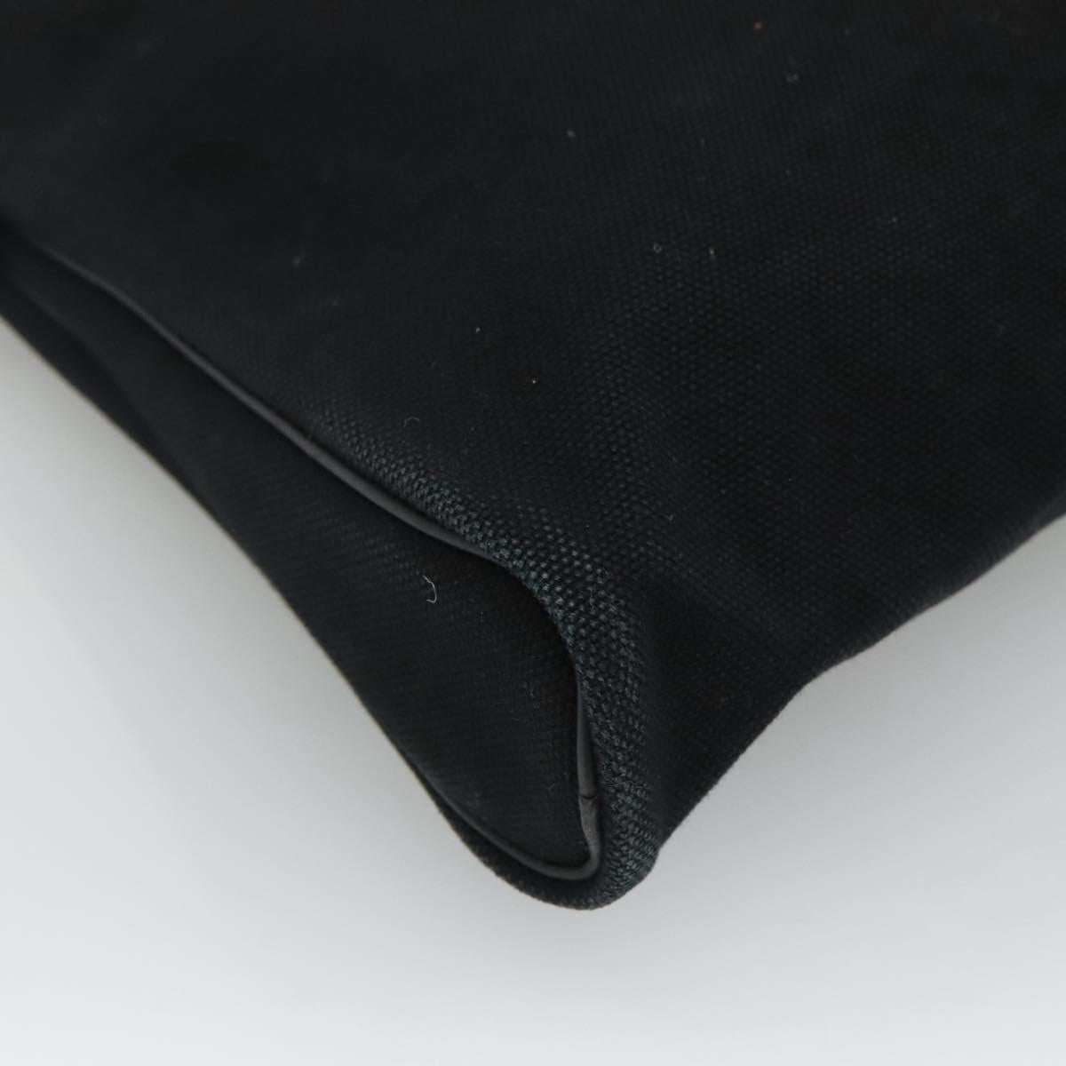 Hermès Heeboo Black Canvas Handbag (Pre-Owned)