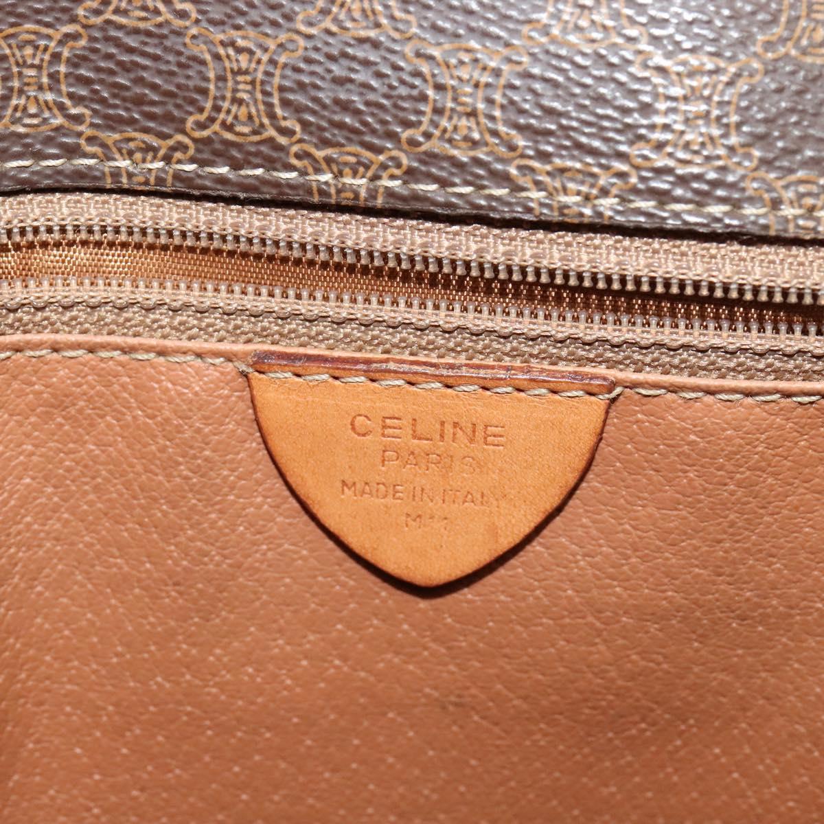 Céline Macadam Brown Canvas Shoulder Bag (Pre-Owned)