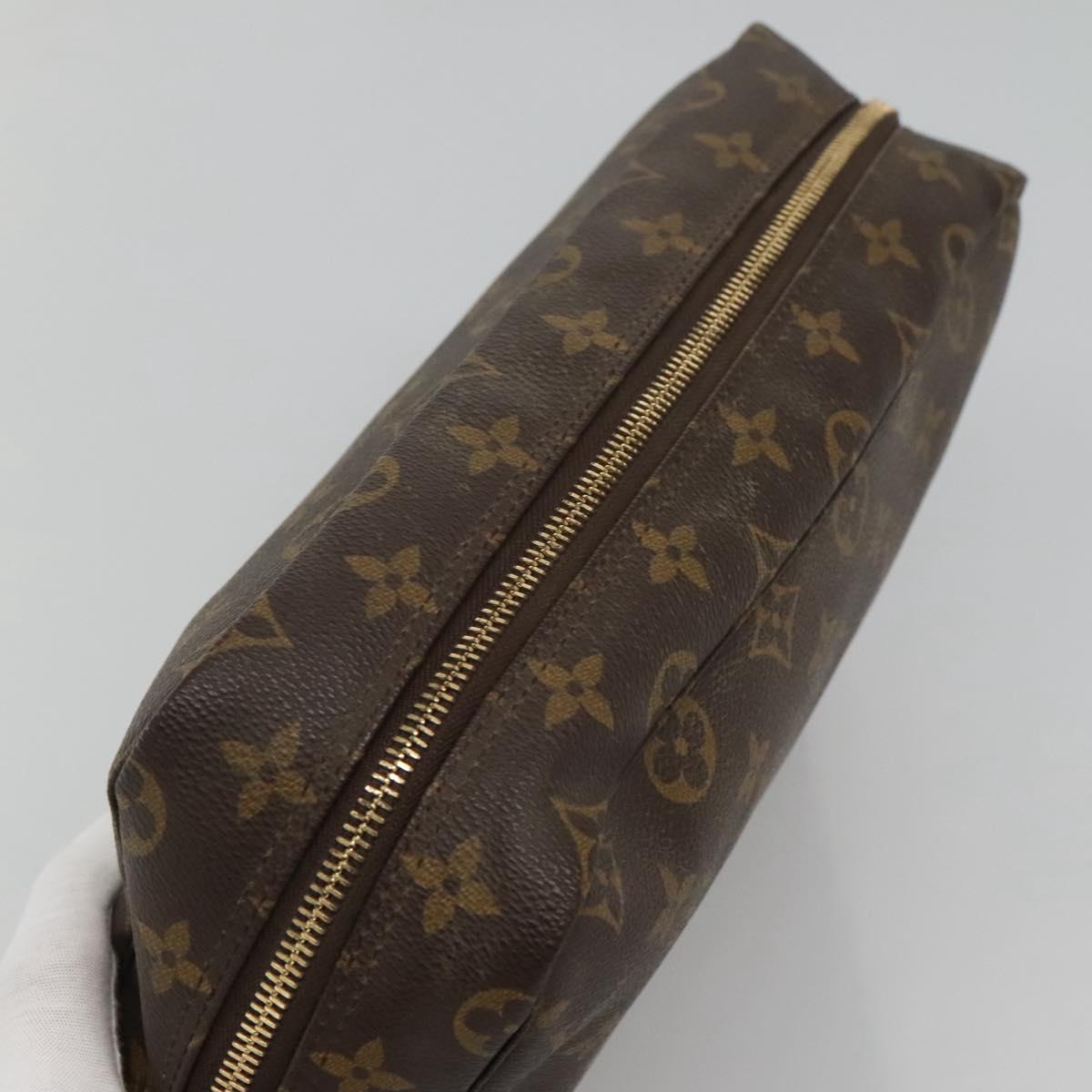 Louis Vuitton Trousse Toilette 28 Brown Canvas Clutch Bag (Pre-Owned)