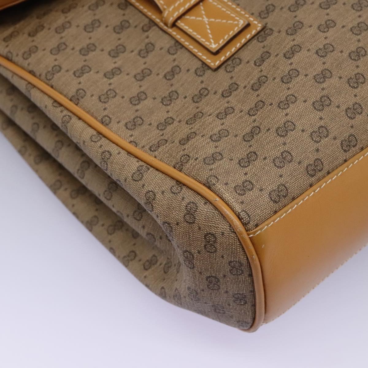 Gucci Micro Small Gg Canvas Beige Canvas Shoulder Bag (Pre-Owned)
