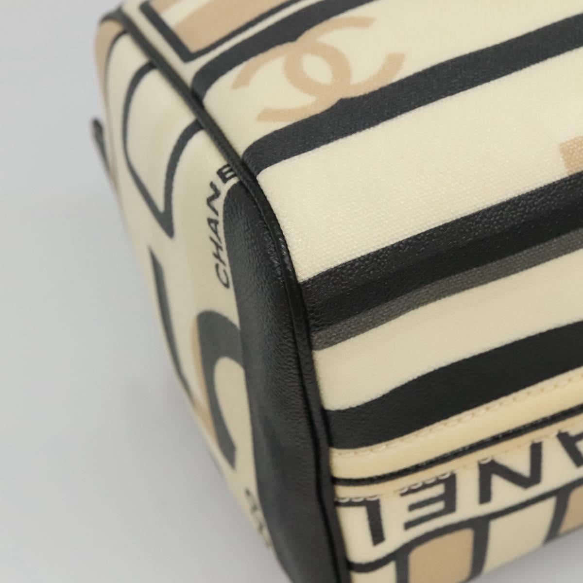 Chanel Central Station Beige Canvas Travel Bag (Pre-Owned)