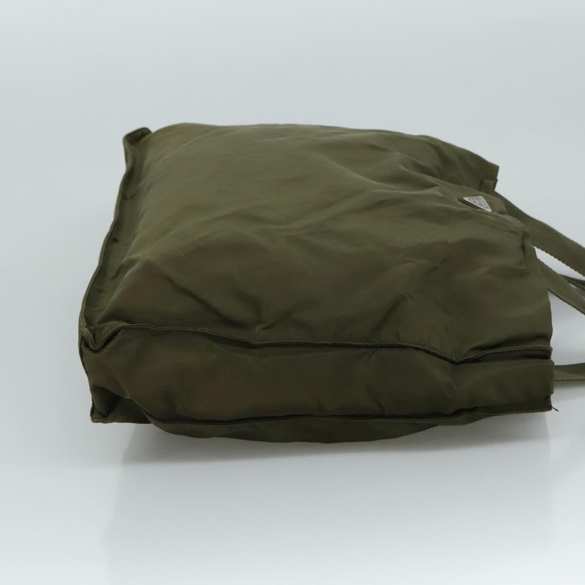 Prada Re-Nylon Khaki Synthetic Tote Bag (Pre-Owned)