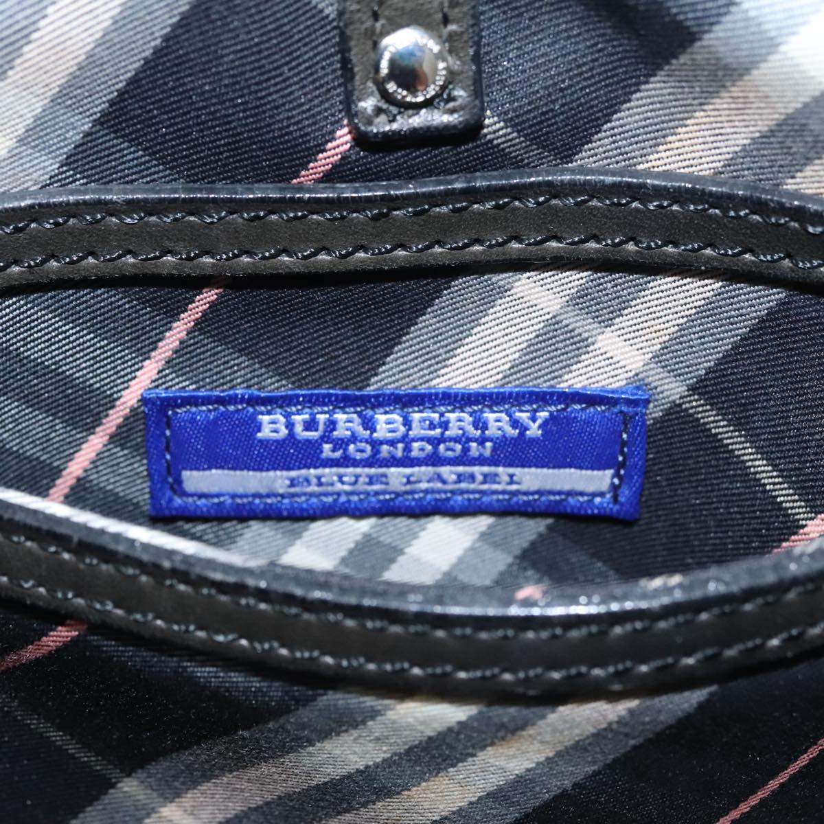 Burberry Blue Label Navy Canvas Handbag (Pre-Owned)