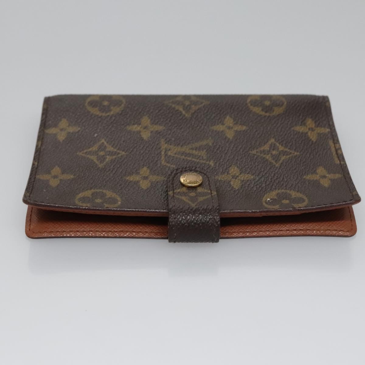 Louis Vuitton Couverture Agenda Fonctionnel Pm Brown Canvas Wallet (Pre-Owned)