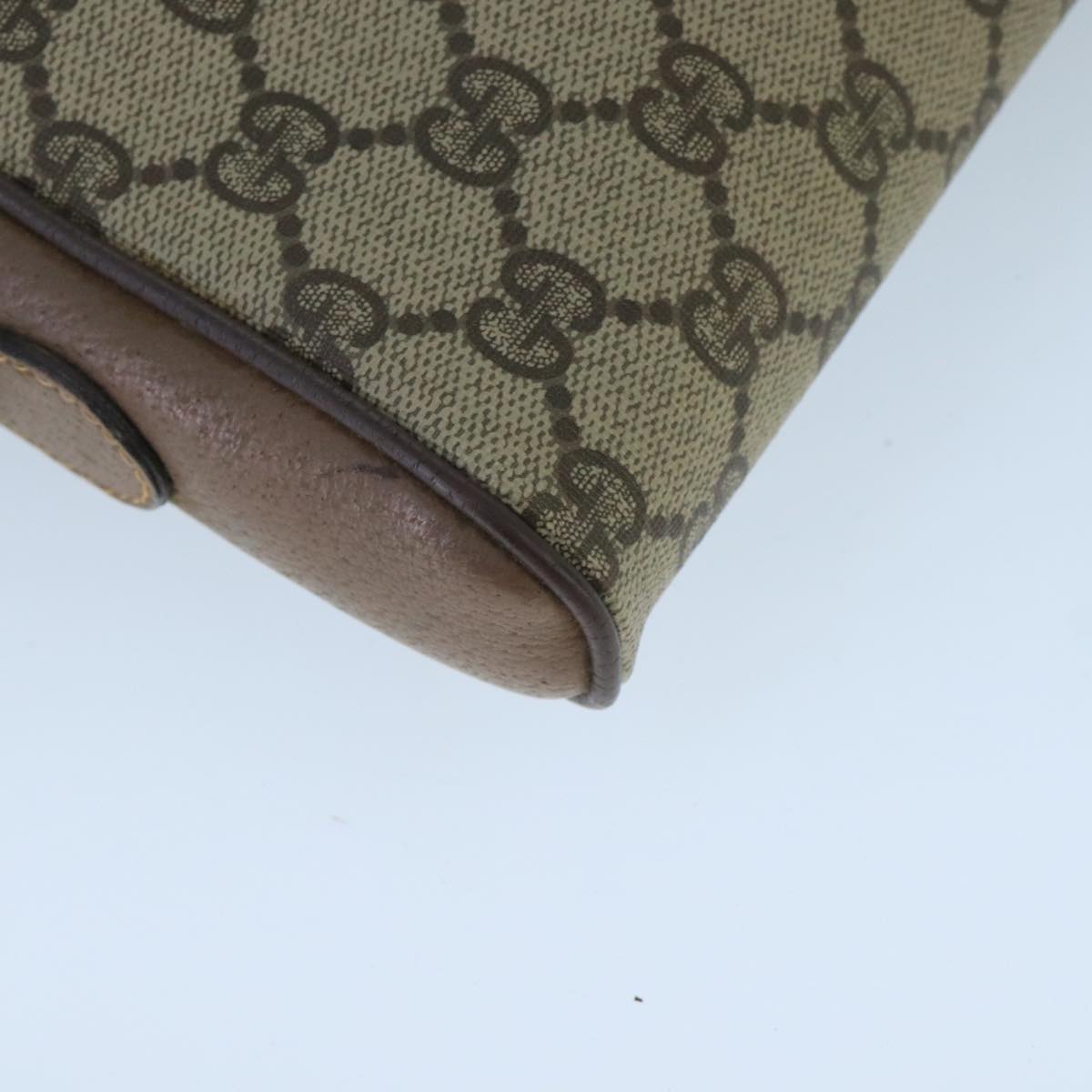 Gucci Gg Supreme Beige Canvas Shoulder Bag (Pre-Owned)