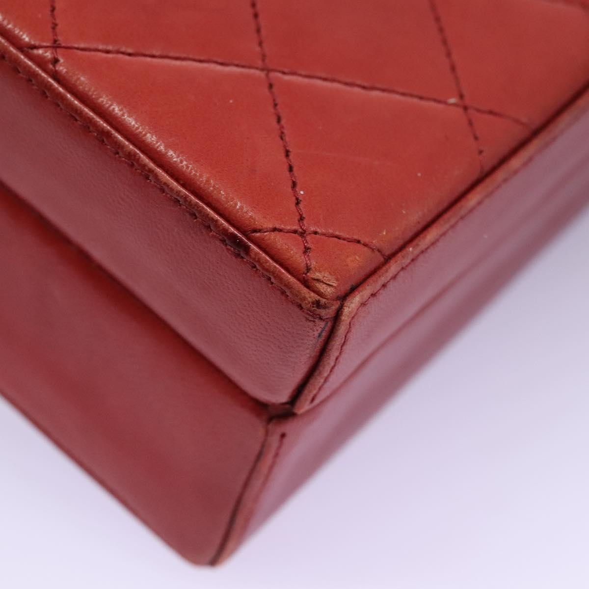 Chanel Cc Red Leather Handbag (Pre-Owned)