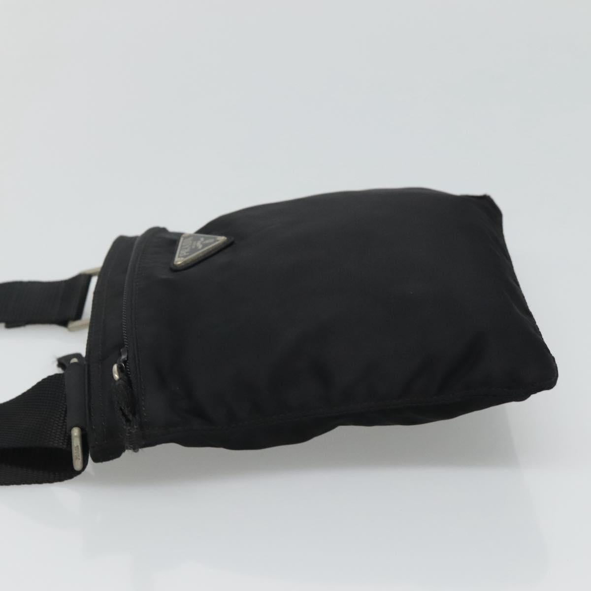 Prada Tessuto Black Synthetic Shoulder Bag (Pre-Owned)
