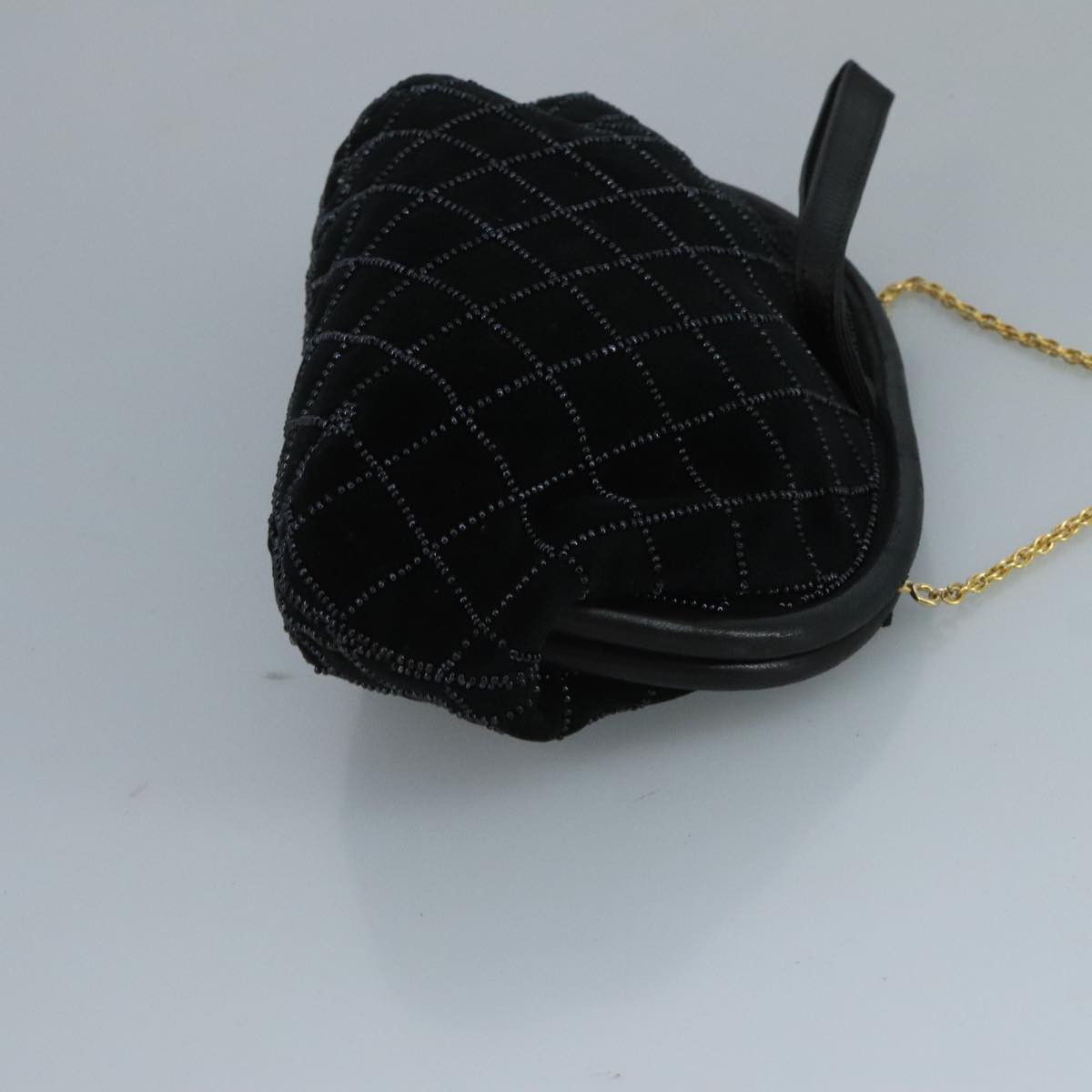 Bally Black Velvet Shoulder Bag (Pre-Owned)