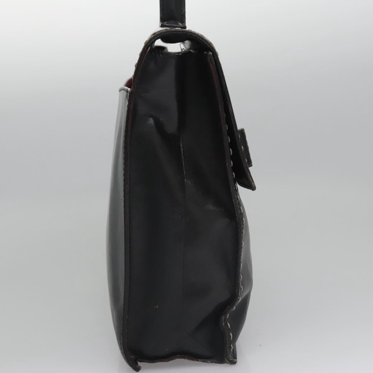 Céline Macadam Black Leather Handbag (Pre-Owned)