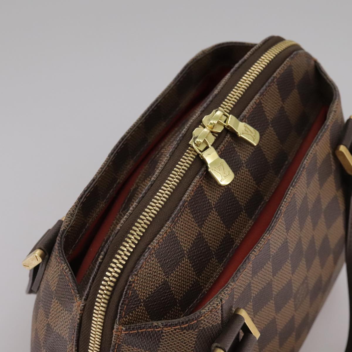 Louis Vuitton Belem Pm Brown Canvas Handbag (Pre-Owned)