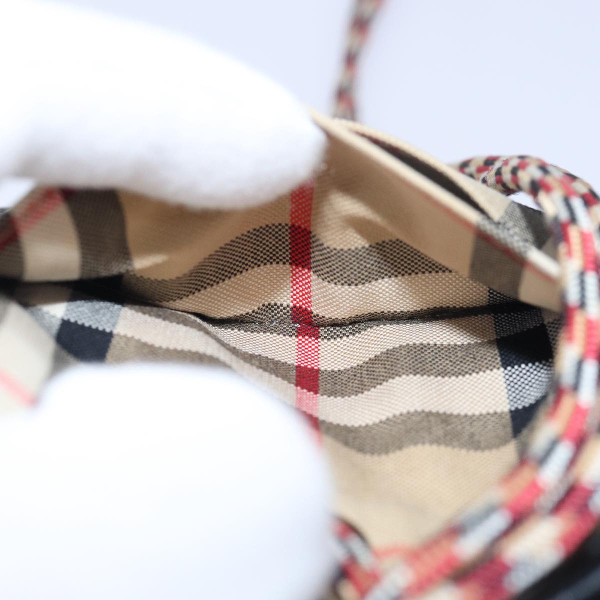 Burberry Nova Check Beige Canvas Wallet (Pre-Owned)