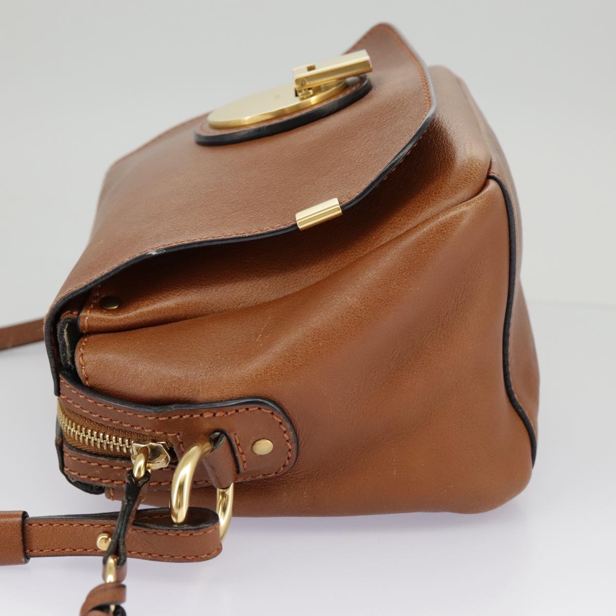 Chloé Indy Brown Leather Shoulder Bag (Pre-Owned)