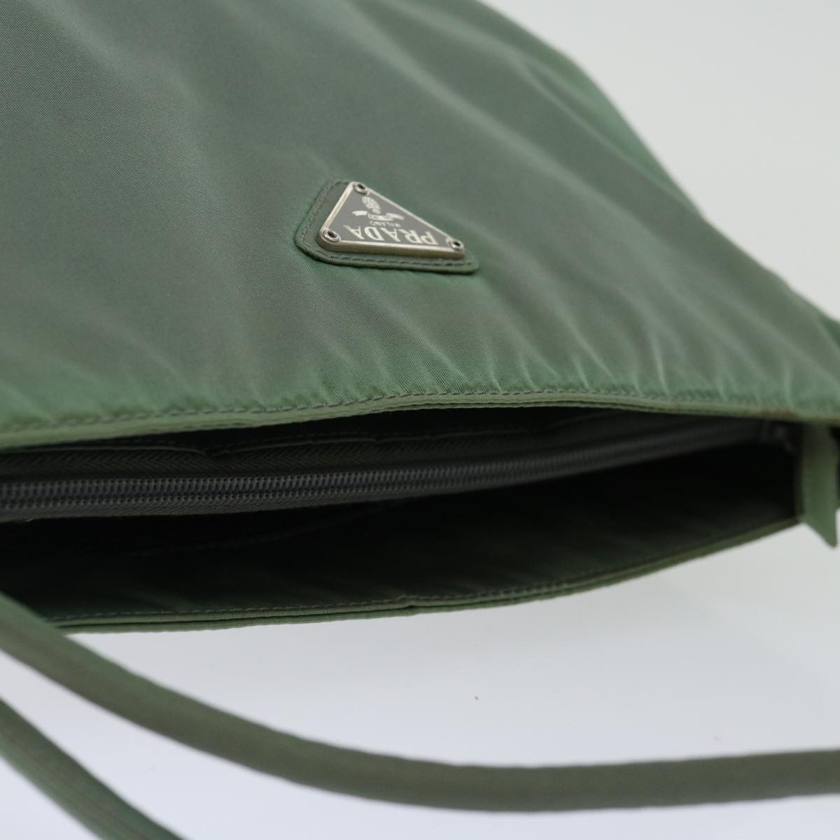 Prada Khaki Synthetic Handbag (Pre-Owned)