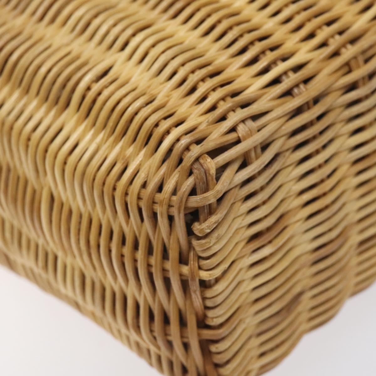 Burberry Beige, Brown Wicker Tote Bag (Pre-Owned)