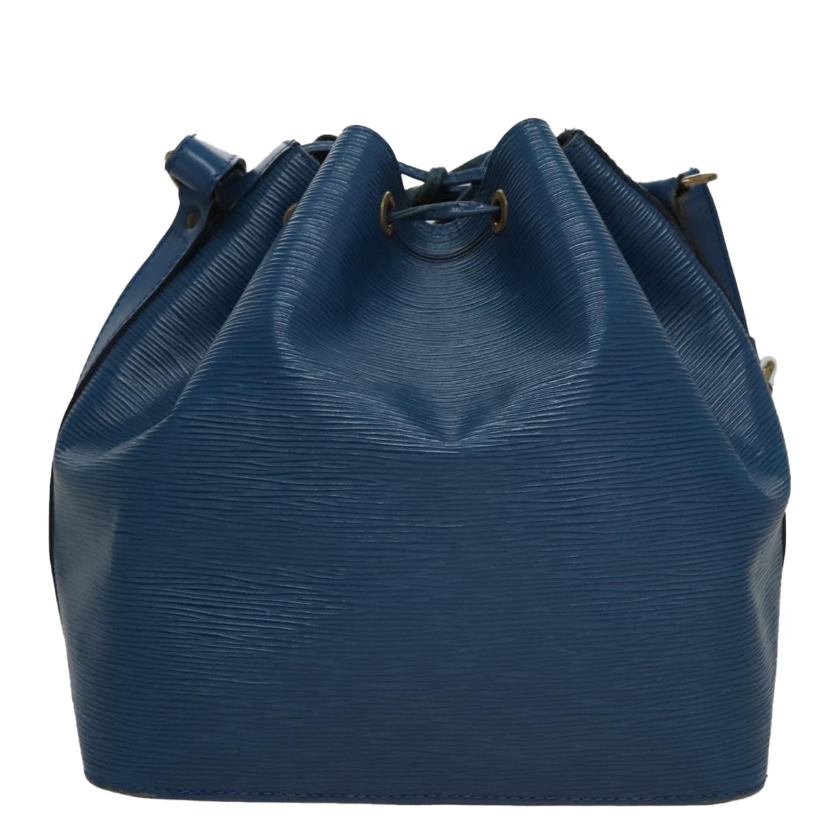 Louis Vuitton Petit Noé Blue Leather Shoulder Bag (Pre-Owned)