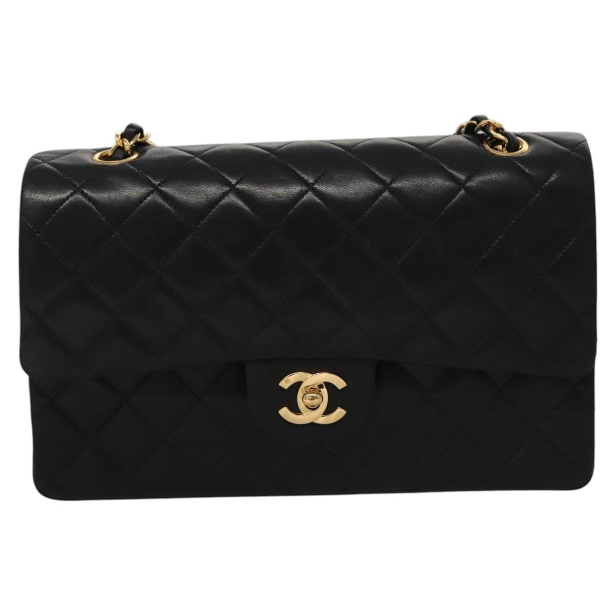 Chanel Timeless Black Leather Shoulder Bag (Pre-Owned)