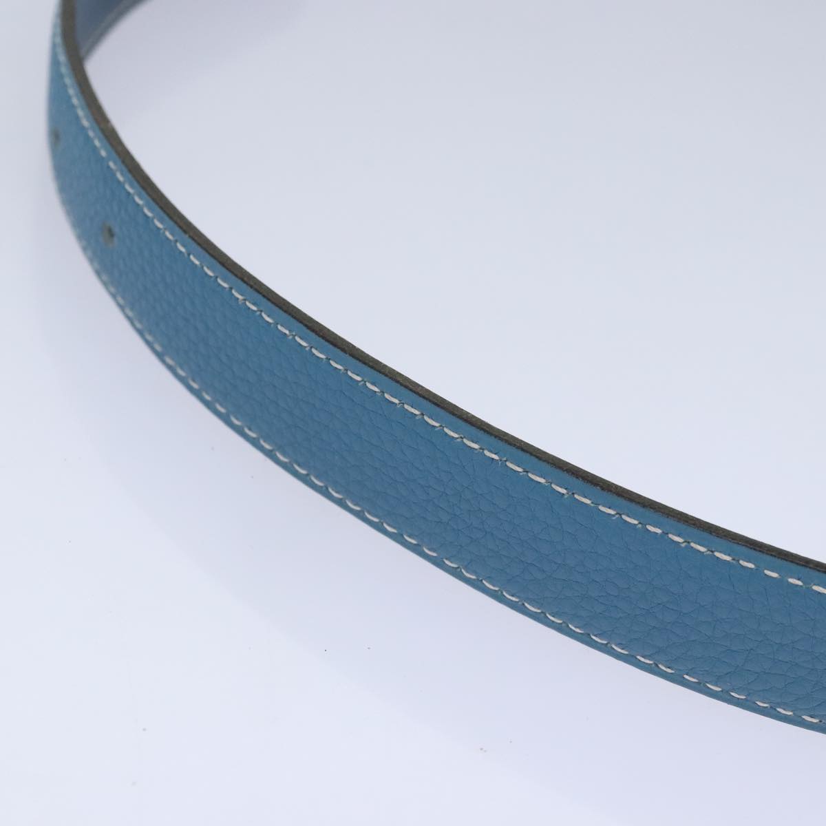 Hermès Constance Blue Leather Belt (Pre-Owned)