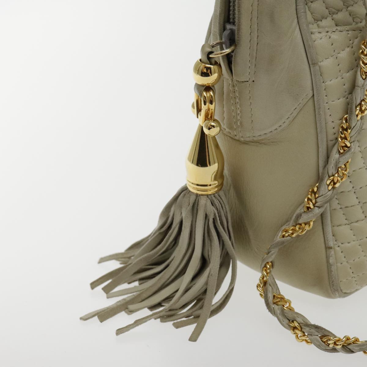 Bally Beige Leather Shoulder Bag (Pre-Owned)