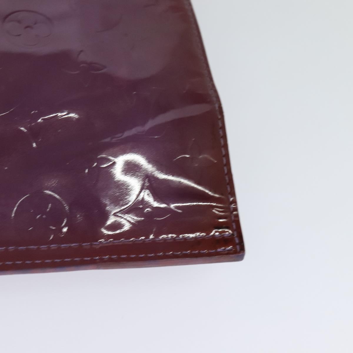 Louis Vuitton Stanton Purple Patent Leather Tote Bag (Pre-Owned)