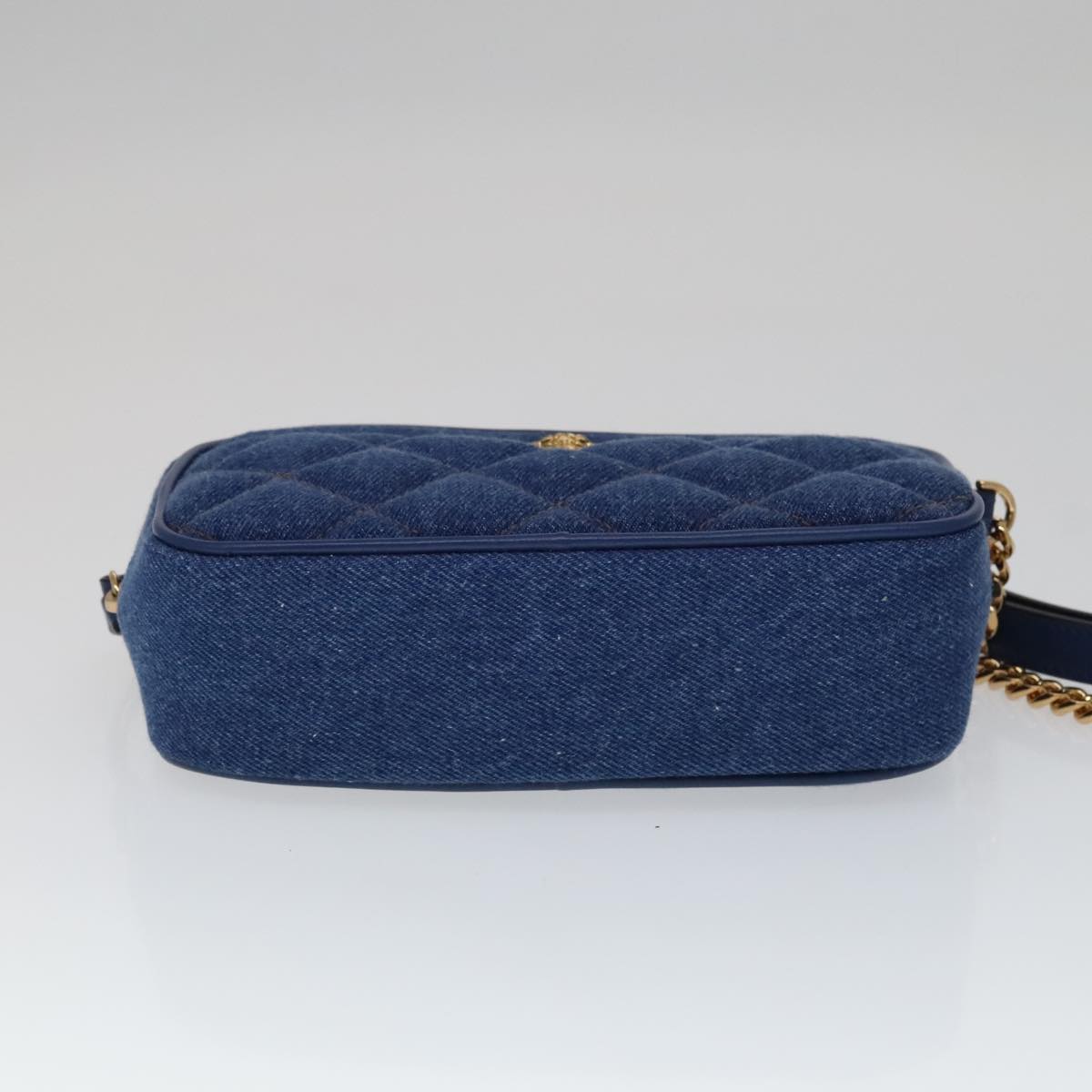 Versace Blue Denim - Jeans Shoulder Bag (Pre-Owned)
