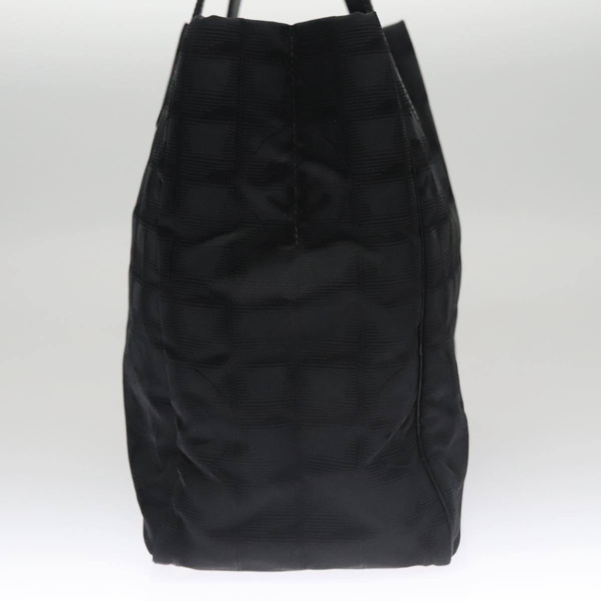 Chanel Travel Line Black Synthetic Tote Bag (Pre-Owned)