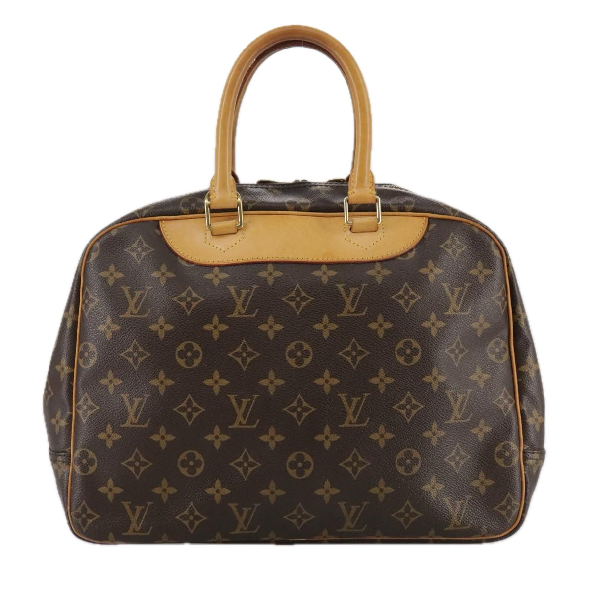 Louis Vuitton Deauville Brown Canvas Handbag (Pre-Owned)