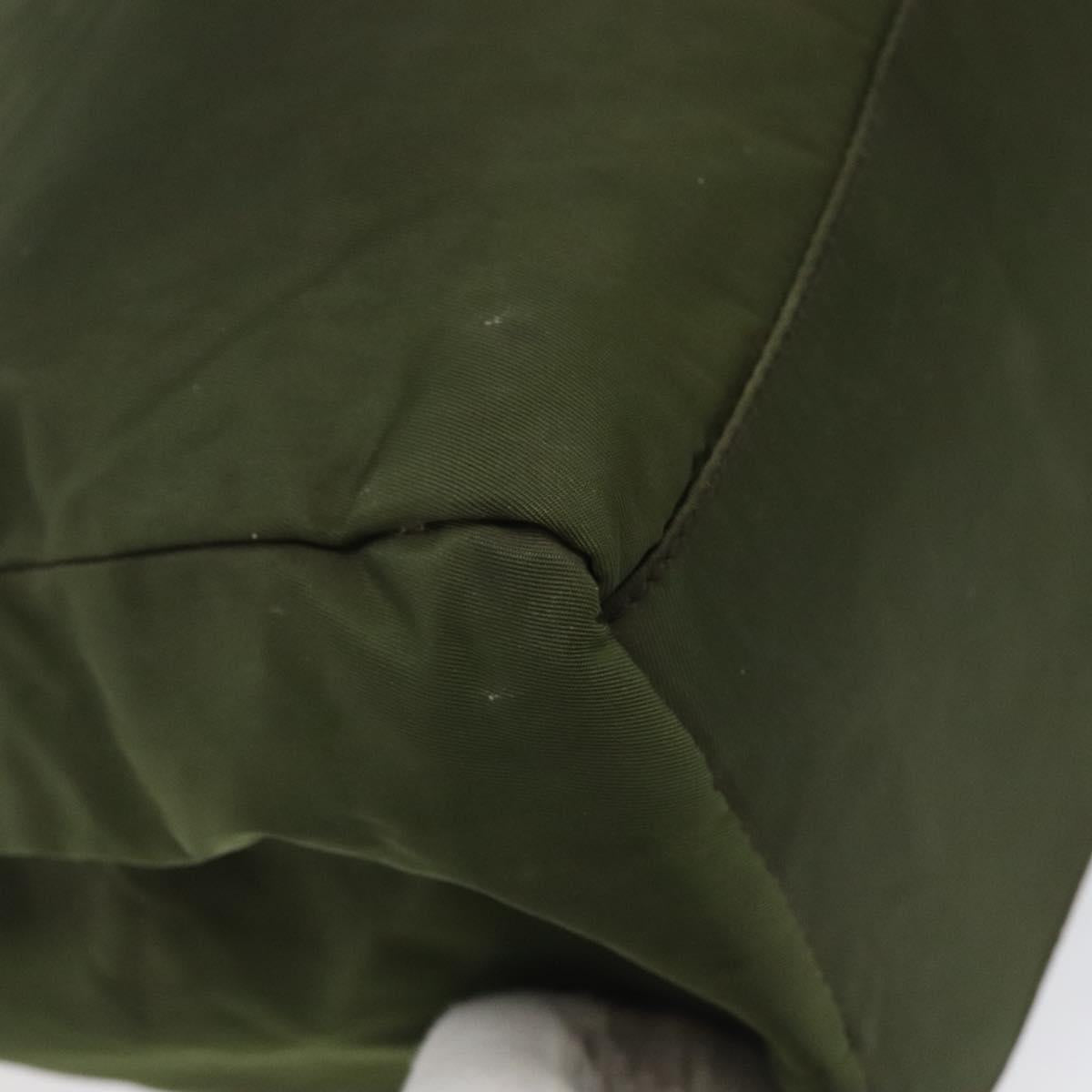 Prada Khaki Synthetic Tote Bag (Pre-Owned)