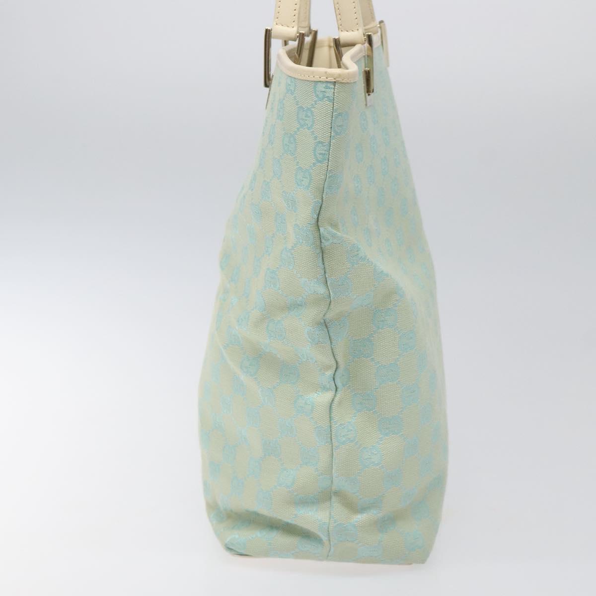 Gucci Gg Canvas Blue Canvas Tote Bag (Pre-Owned)