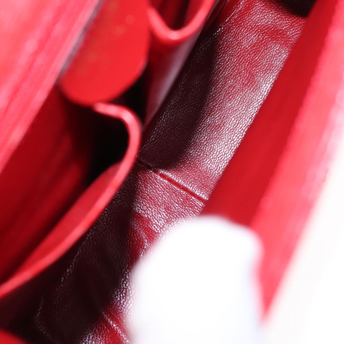 Céline Triomphe Red Leather Handbag (Pre-Owned)