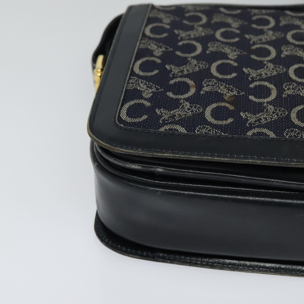 Céline Macadam Navy Canvas Shoulder Bag (Pre-Owned)
